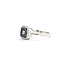 Ring .16ctw Round Diamonds .20ctw Blue Sapphire 14kw sz7 10x9.5mm 124060166