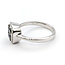 Ring .16ctw Round Diamonds .20ctw Blue Sapphire 14kw sz7 10x9.5mm 124060166