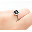 Ring .16ctw Round Diamonds .20ctw Blue Sapphire 14kw sz7 10x9.5mm 124060166