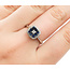 Ring .16ctw Round Diamonds .20ctw Blue Sapphire 14kw sz7 10x9.5mm 124060166