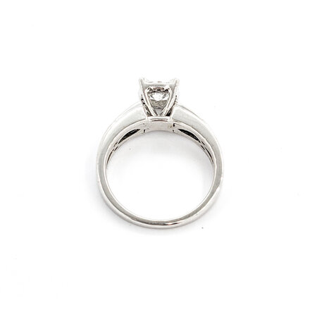 Ring Engagement Halo W/Claw Prongs .46ct Round Diamond .58ctw Diamonds 14kw sz7 224060305