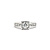 Ring Engagement Halo W/Claw Prongs .46ct Round Diamond .58ctw Diamonds 14kw sz7 224060305