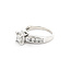 Ring Engagement Halo W/Claw Prongs .46ct Round Diamond .58ctw Diamonds 14kw sz7 224060305