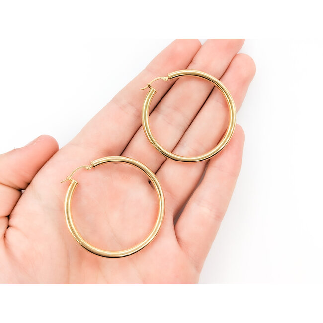 Earrings Hoops Lever Catch 14ky 224064301