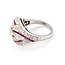 Ring Vintage Mid-Century 1.67ctw Euro Cut & Single Cut Diamonds .75ctw Ruby 950pt sz7.5 124060757