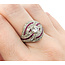Ring Vintage Mid-Century 1.67ctw Euro Cut & Single Cut Diamonds .75ctw Ruby 950pt sz7.5 124060757