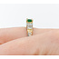 Ring Milgrain .75ctw Princess Diamonds .52ct Emerald 18kt & Platinum sz7.5 4.8mm 124060213