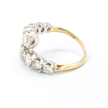 Ring Bypass 1.98ctw Round Diamonds 14ktt sz5.5 224060009