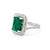 Ring Double Halo 1.10ctw Round Diamonds 3.64ct Emerald Platinum sz7 224060191