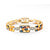 Bracelet 1.44ctw Round Diamonds 21.43ctw Multi Color Sapphires 14ky 7" 12.5mm 224063254