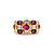 Ring .74ctw Round/Baguette Diamonds 1.74ctw Rubies 18ky sz7 224060174