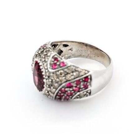 Ring Sonia B. 1.00ctw Round Diamonds 2.00ctw Pink Tourmaline .75ctw Pink Spinel 14kw sz6 13mm 124060168