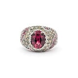  Ring Sonia B. 1.00ctw Round Diamonds 2.00ctw Pink Tourmaline .75ctw Pink Spinel 14kw sz6 13mm 124060168