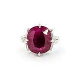  Ring .36ctw Round/Baguette Diamonds 8.94ct GIA Ruby Platinum sz7 224060168