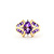 Ring .02ctw Round Diamonds 1.30ctw Amethyst 14ky sz6.5 224060195