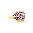 Ring .02ctw Round Diamonds 1.30ctw Amethyst 14ky sz6.5 224060195