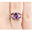 Ring .02ctw Round Diamonds 1.30ctw Amethyst 14ky sz6.5 224060195