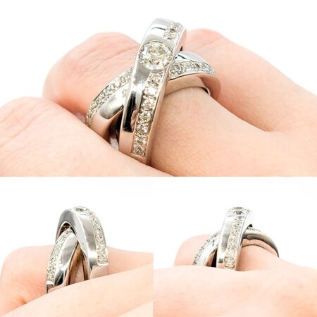 Ring Oribital Eternity .75ct Round Diamond .75ctw Diamonds 18kw sz6.5 224060008