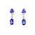 Earrings Dangle 1.60ctw Round Diamonds Friction Back 7.95ctw Tanzanites 72x16mm 18kw & Platinum 224064160