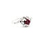 Ring Graduated .50ctw Round Diamonds .40ct Ruby 14kw sz6.5 9.5mm 124060210