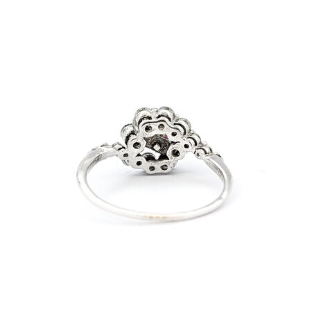 Ring Graduated .50ctw Round Diamonds .40ct Ruby 14kw sz6.5 9.5mm 124060210