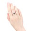 Ring Graduated .50ctw Round Diamonds .40ct Ruby 14kw sz6.5 9.5mm 124060210