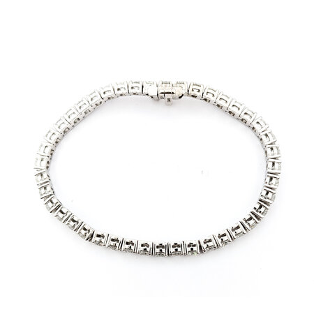 Bracelet 9.89ctw Round Diamonds Tennis 14kw 6.75" 4mm 224063010