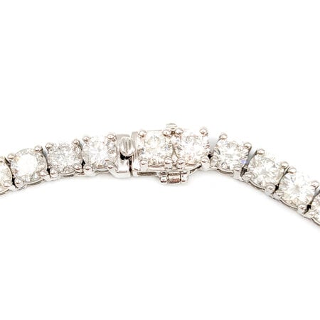 Necklace Riviera 42.60ctw Round Diamonds Platinum 17.25" 4 to 8mm 224062002