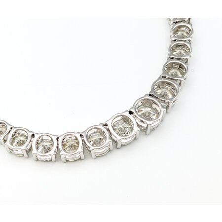 Necklace Riviera 42.60ctw Round Diamonds Platinum 17.25" 4 to 8mm 224062002