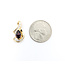 Pendant .05ctw Round Diamonds 1.03ct Garnet 23.5x12mm 14ky " 224061260