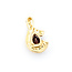 Pendant .05ctw Round Diamonds 1.03ct Garnet 23.5x12mm 14ky " 224061260