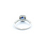 Ring Halo .50ctw Round Diamonds 1.00ct Sapphire 14kw sz7 9.5x9.5 124060175
