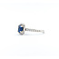 Ring Halo .50ctw Round Diamonds 1.00ct Sapphire 14kw sz7 9.5x9.5 124060175