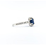 Ring Halo .50ctw Round Diamonds 1.00ct Sapphire 14kw sz7 9.5x9.5 124060175
