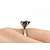 Ring Leo Solitaire 5 Prong 1.00ct Smokey Quartz 14kw sz4.75 224060199