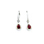 Earrings Dangle .64ctw Round Diamonds 1.63ctw Rubies 30x9.5mm 14ktt 124064150