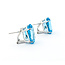Earrings 16ctw Oval Topaz Omega Back 14x10mm 14kw 224064165