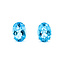 Earrings 16ctw Oval Topaz Omega Back 14x10mm 14kw 224064165