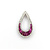 Pendant Teardrop .29ctw Round Diamonds .74ctw Ruby 23x13 14kw " 124061251