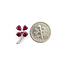 Pendant Flower .08ctw Round Diamonds 1.48ctw Rubies 18x11 14kw " 124061252
