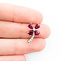 Pendant Flower .08ctw Round Diamonds 1.48ctw Rubies 18x11 14kw " 124061252