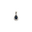 Pendant Halo .14ctw Round Diamonds .48ctw Sapphire 15x7.5 14kw " 124061255
