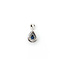 Pendant Halo .14ctw Round Diamonds .48ctw Sapphire 15x7.5 14kw " 124061255