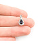 Pendant Halo .14ctw Round Diamonds .48ctw Sapphire 15x7.5 14kw " 124061255