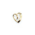 Pendant Heart .06ctw Round Diamond 14ky .75x.6" 224061004