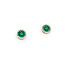 Earrings Stud .31ctw Round Diamonds .56ctw Emeralds 10mm 14ky 124064155