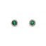 Earrings Stud .31ctw Round Diamonds .56ctw Emeralds 10mm 14ky 124064155
