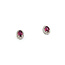 Earrings Stud .22ctw Round Diamonds .97ctw Ruby 9x7mm 14kw 124064158