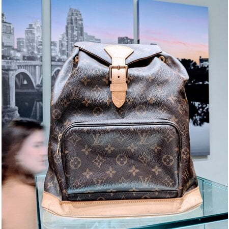 Handbag Louis Vuitton Montsouris GM Backpack Monogram 124065015