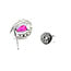 Earrings Stud .32ctw Round Diamonds .68ctw Ruby 10x8mm 14kw 124064153